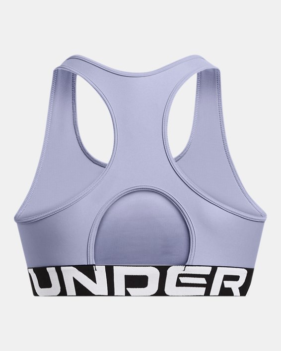 Sujetador deportivo HeatGear® Armour Mid Branded para mujer, Purple, pdpMainDesktop image number 8